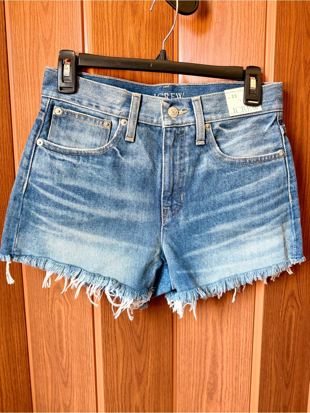 J. Crew Light Blue Frayed Hem Denim Jean Shorts